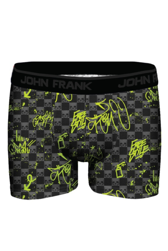 Boxerky JOHN FRANK JFBDMOD103 Barva: Černá, Velikost: XXL