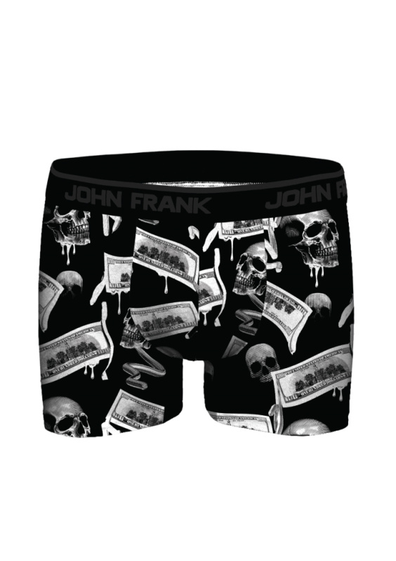 Boxerky JOHN FRANK JFBDMOD108 Barva: Černá, Velikost: XL