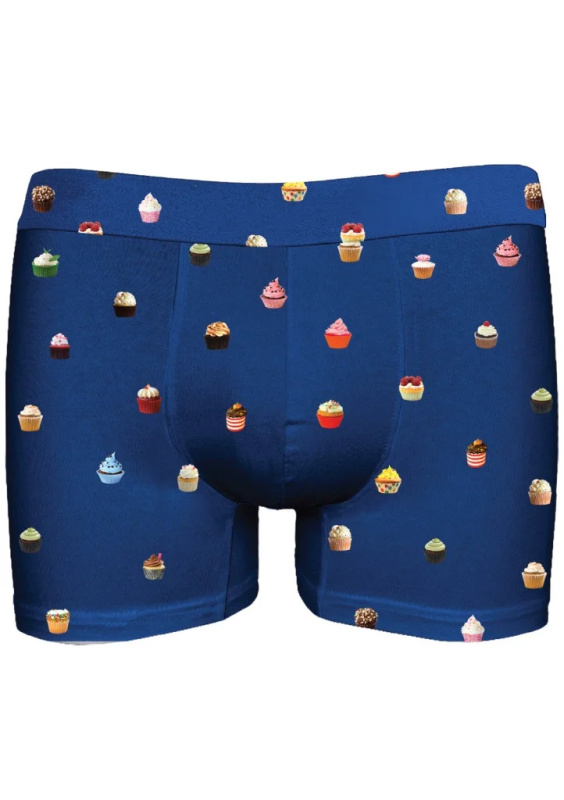 Boxerky JOHN FRANK JFBDWPMOD501 Barva: Modrá - tmavě, Velikost: XXL