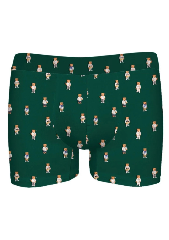 Boxerky JOHN FRANK JFBDMOD506 Mini teddy Barva: Zelená, Velikost: L