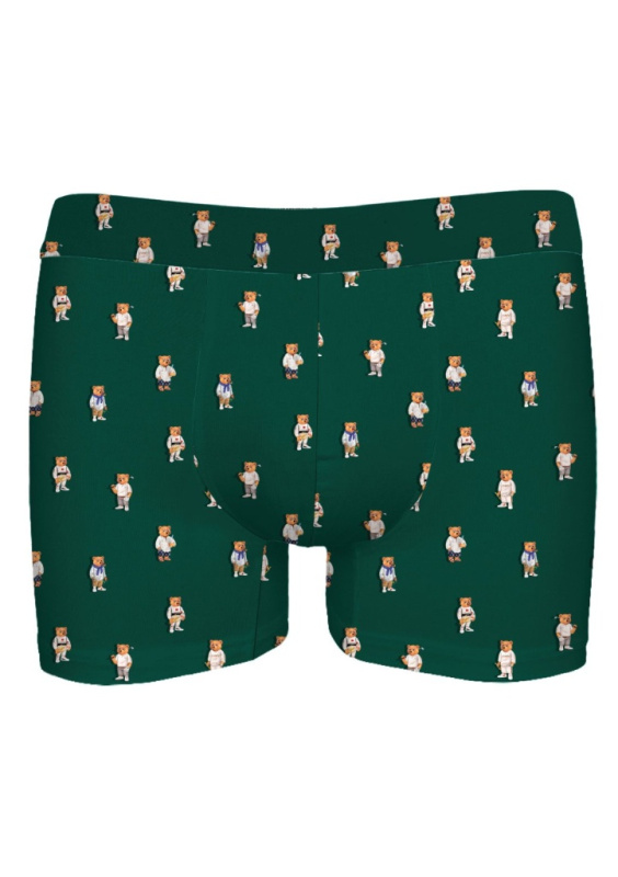 Boxerky JOHN FRANK JFBDMOD506 Mini teddy Barva: Zelená, Velikost: XXL
