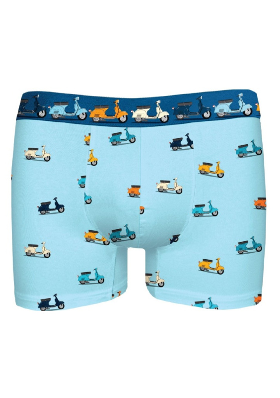 Boxerky JOHN FRANK JFBDWPMOD507 Mini scooter Barva: Modrá, Velikost: M