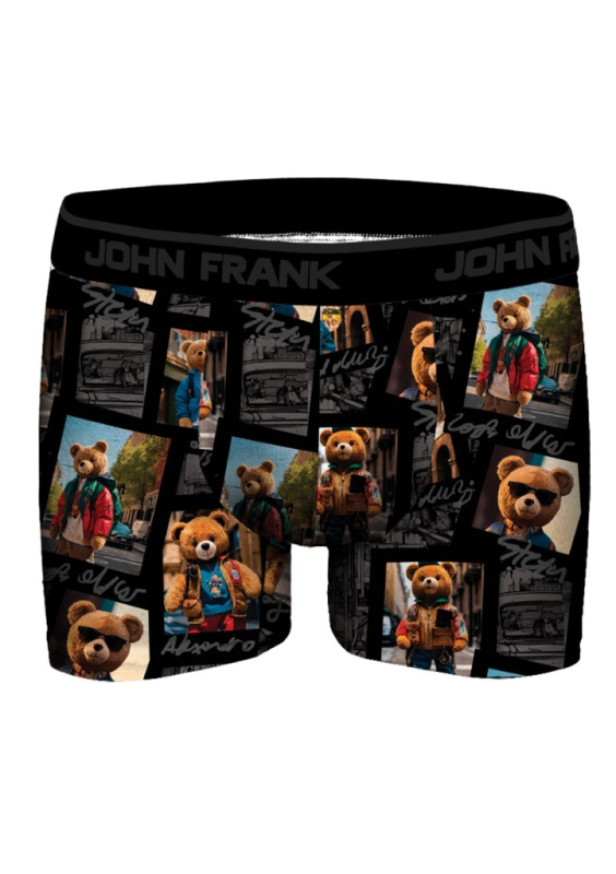 Boxerky JOHN FRANK JFBDMOD120 Traveller Barva: Černá, Velikost: L