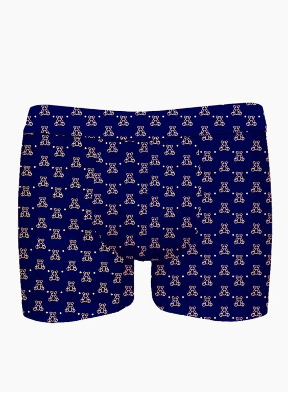 Pánské boxerky JOHN FRANK JFBUCWB600 Mini bears Barva: Modrá, Velikost: L