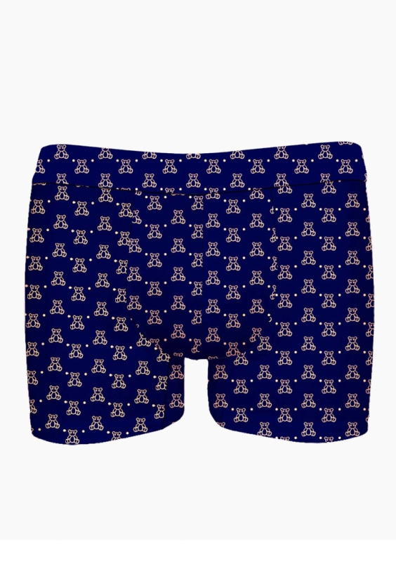 Pánské boxerky JOHN FRANK JFBUCWB600 Mini bears Barva: Modrá, Velikost: XL