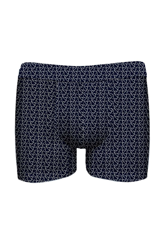 Pánské boxerky John Frank JFBUCWB606 LOCK Barva: Modrá - tmavě, Velikost: XXL