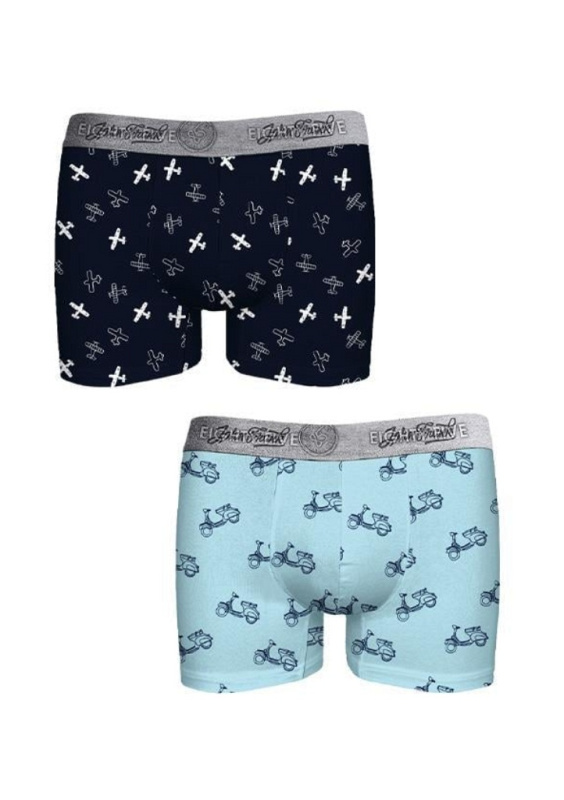 Pánské boxerky John Frank JF2BEF32 2pack Barva: Vícebarevná, Velikost: XL