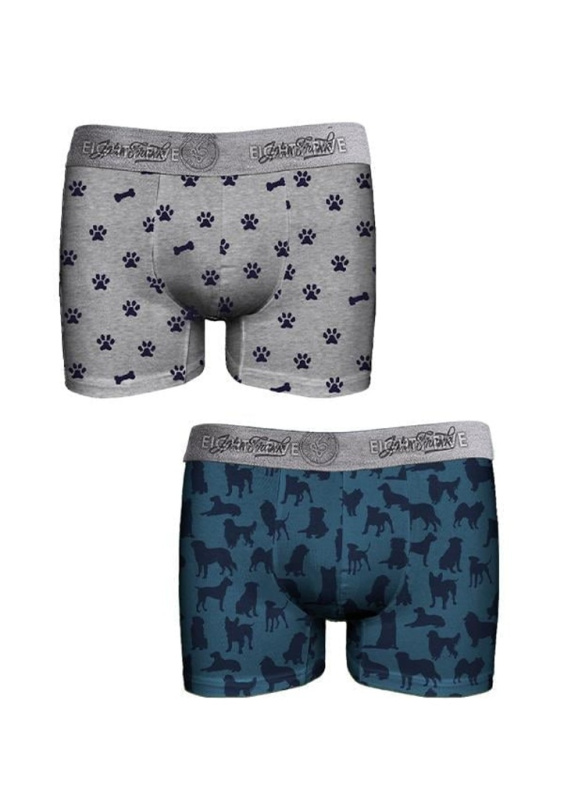 Pánské boxerky John Frank JF2BEF34 2pack Barva: Vícebarevná, Velikost: M
