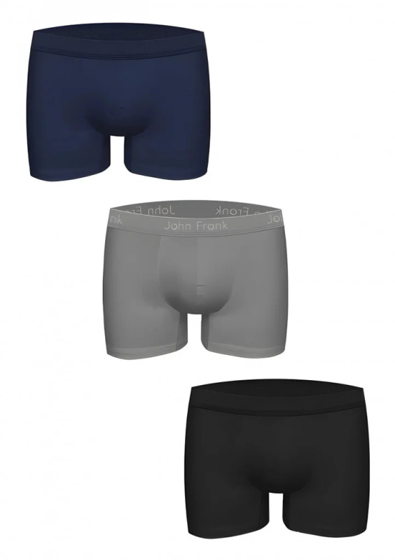 Pánské boxerky John Frank JF3BMODNA03 3 PACK Barva: Vícebarevná, Velikost: XXL