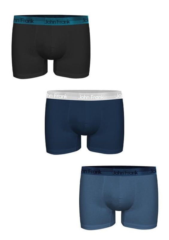 Pánské boxerky John Frank JF3BPB01 3PACK XXL Mix