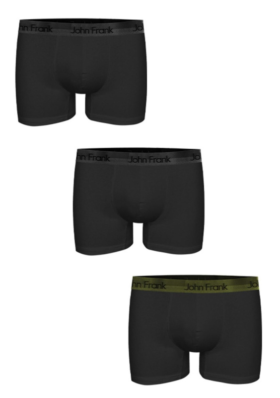 Pánské boxerky John Frank JF3BPB03 3PACK Barva: Vícebarevná, Velikost: XXL