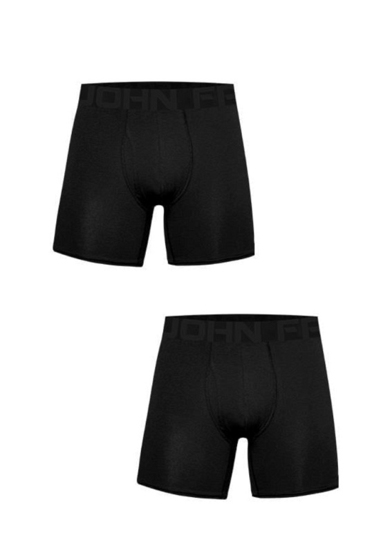 Pánské boxerky John Frank JF2BSPRT100 2PACK Barva: Černá, Velikost: XXL