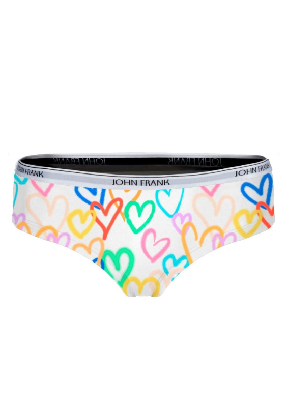 Dámské kalhotky John Frank WJFD-H57-HEARTS Barva: Vícebarevná, Velikost: XL