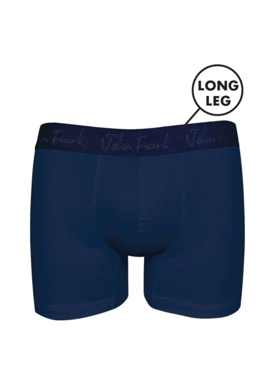 Pánské boxerky John Frank JFBMOD10LONG Barva: Modrá - tmavě, Velikost: XXL