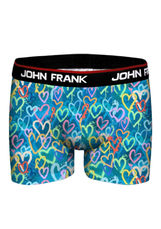 Pánské boxerky John Frank JFBD06 Barva: Vícebarevná, Velikost: M