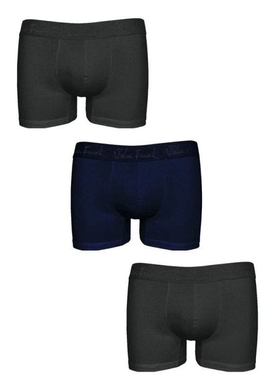 Pánské boxerky John Frank JF3BMOD01 3pack Barva: Vícebarevná, Velikost: S