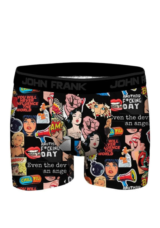 Pánské boxerky John Frank JFBD370 Barva: Vícebarevná, Velikost: M
