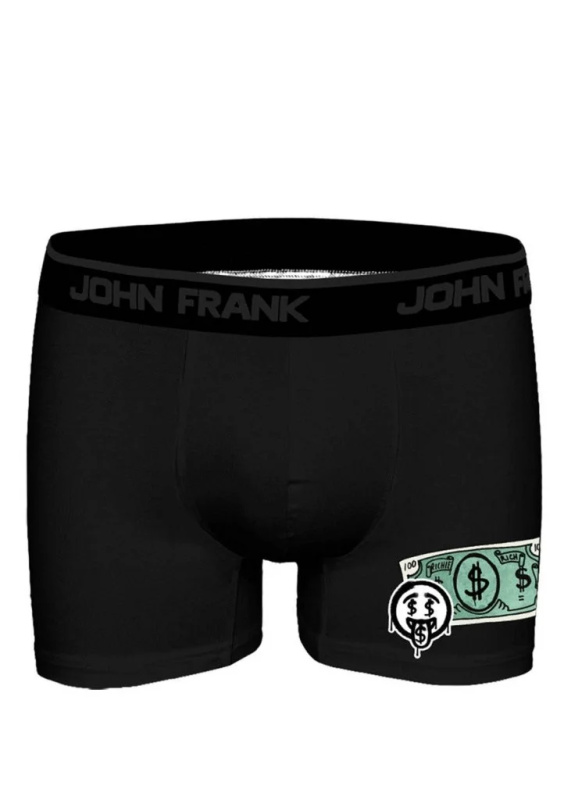 Pánské boxerky John Frank JFBDMOD134 Barva: Černá, Velikost: XXL
