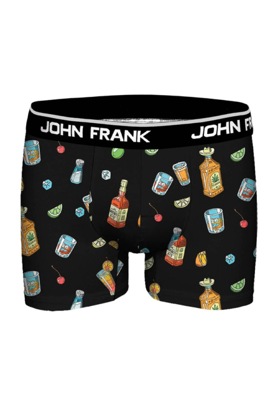 Pánské boxerky John Frank JFBDMOD143-SHUTS Barva: Černá, Velikost: M