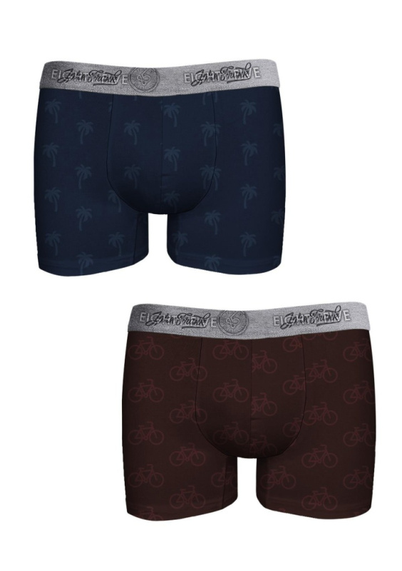Pánské boxerky John Frank JF2BEF44 2pack Dle obrázku L