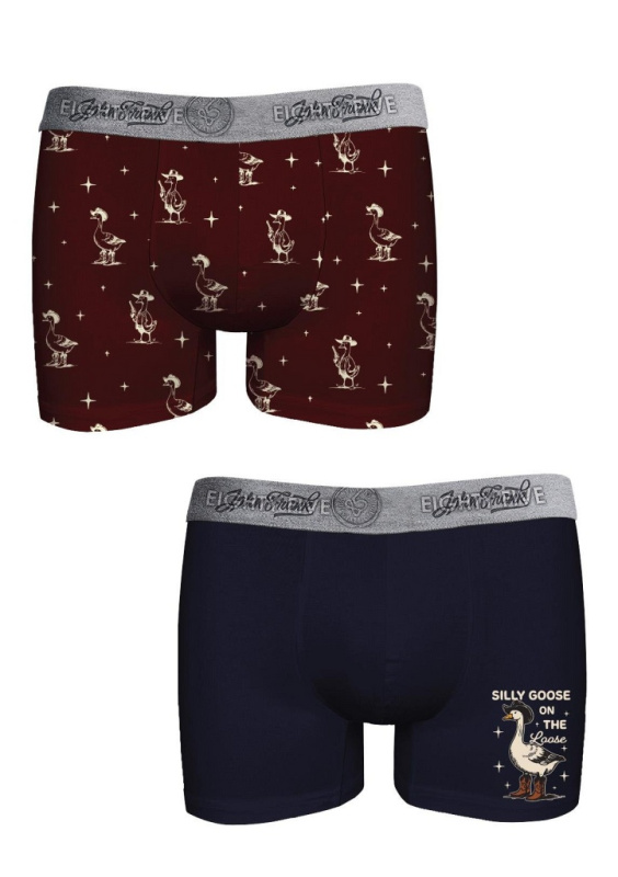Pánské boxerky John Frank JF2BEF42 2PACK Barva: Vícebarevná, Velikost: L