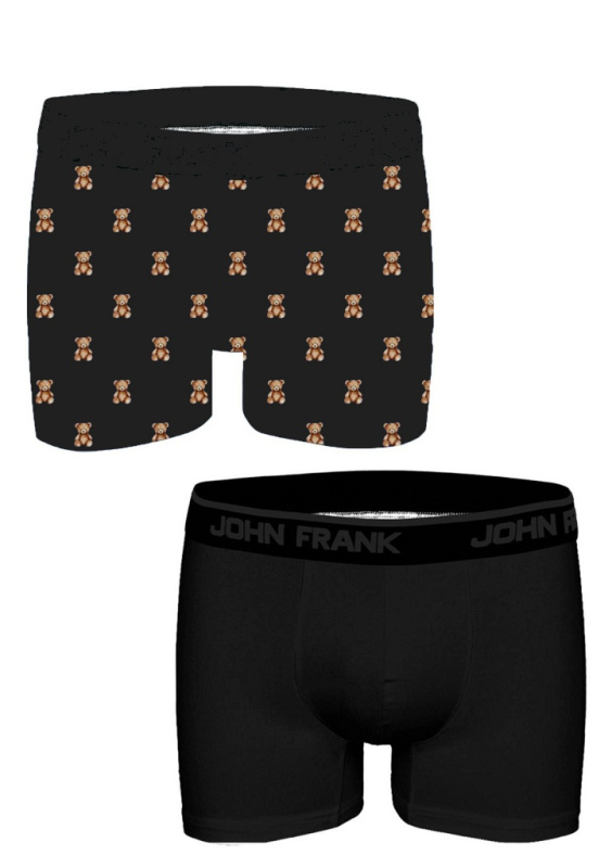 Pánské boxerky John Frank JF2BFUN102 2PACK Barva: Vícebarevná, Velikost: XL