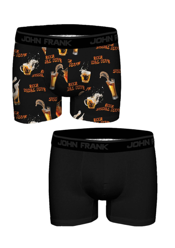 Pánské boxerky John Frank JF2BFUN107 2 PACK Barva: Vícebarevná, Velikost: XL