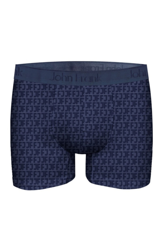 Pánské boxerky John Frank JFBJACQ22 Tm. modrá XL