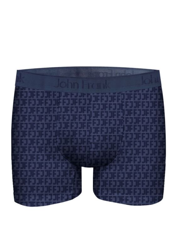 Pánské boxerky John Frank JFBJACQ22 Tm. modrá XXL