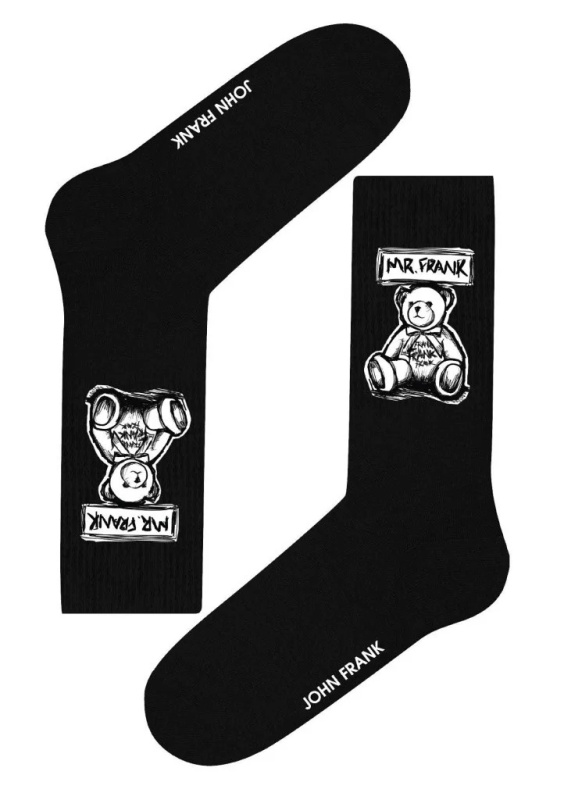 Pánské ponožky John Frank JFLSSPRT19 Barva: Černá, Velikost: UNI