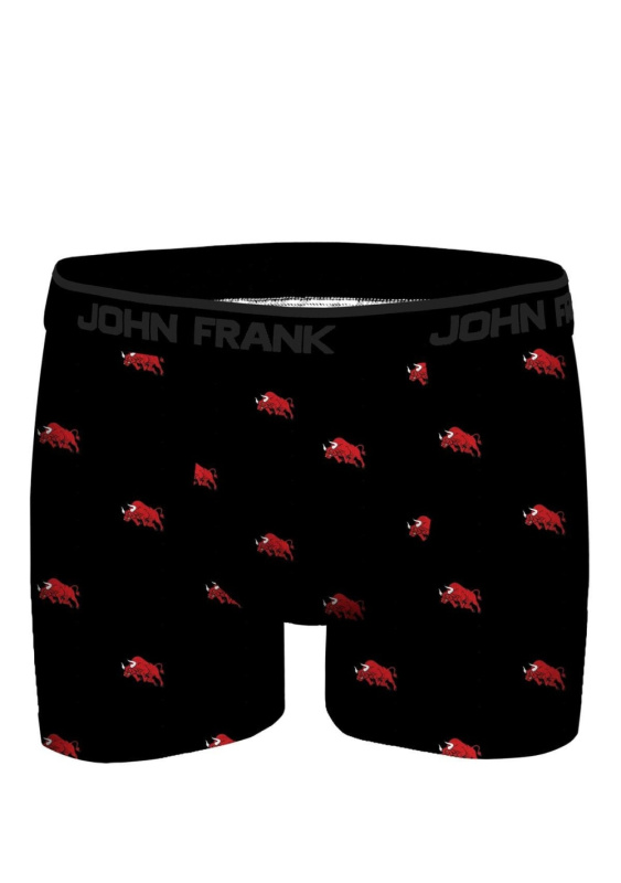 Pánské boxerky John Frank JFBDMOD332 L Černá