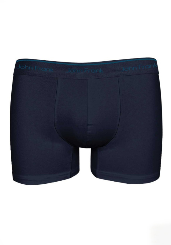 Pánské boxerky John Frank JFBLY01 Barva: Modrá - tmavě, Velikost: L