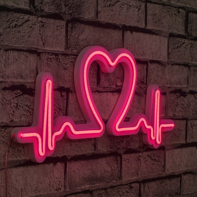 Dekorativní plastové LED osvětlení Love Rhythm - Pink