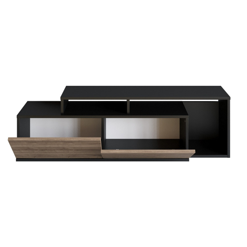 TV stolek Nexera - Black, Walnut