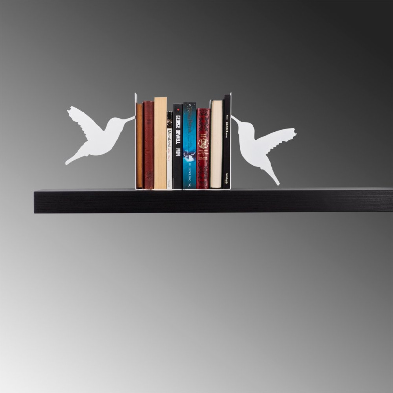 Metal Bookend Kitap tutucu 11 - White