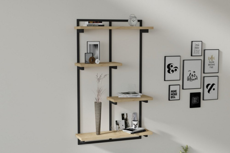 Nástěnná police Dodo - Sapphire Oak