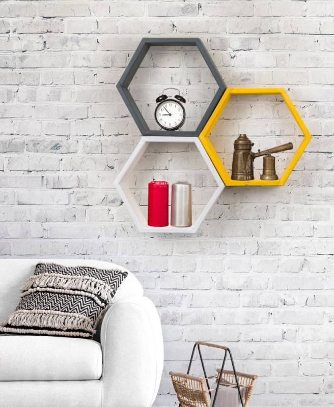 Nástěnná police Elfo - White