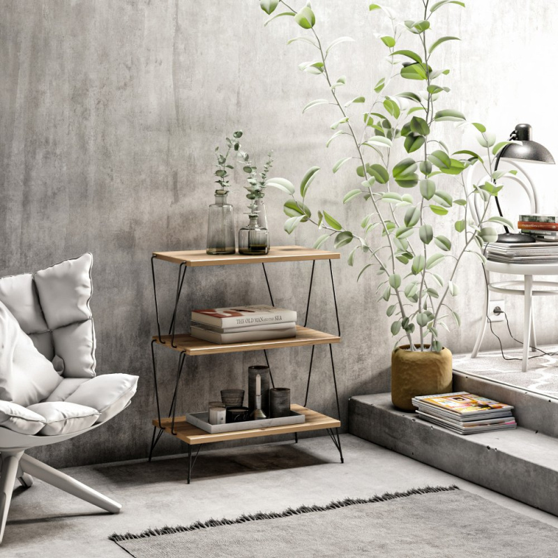 Odkládací stolek / Příruční stolek Lazandos - Pine