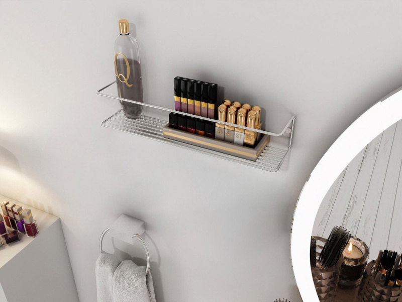 Nástěnná police Banyo Makyaj Rafı, Baharatlık - Chrome