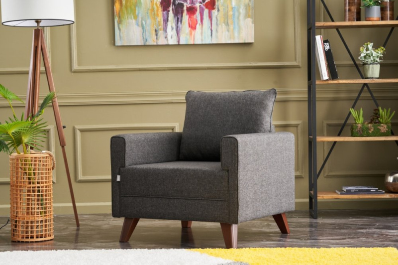 Křeslo / Jednomístná pohovka Bella Armchair - Anthracite