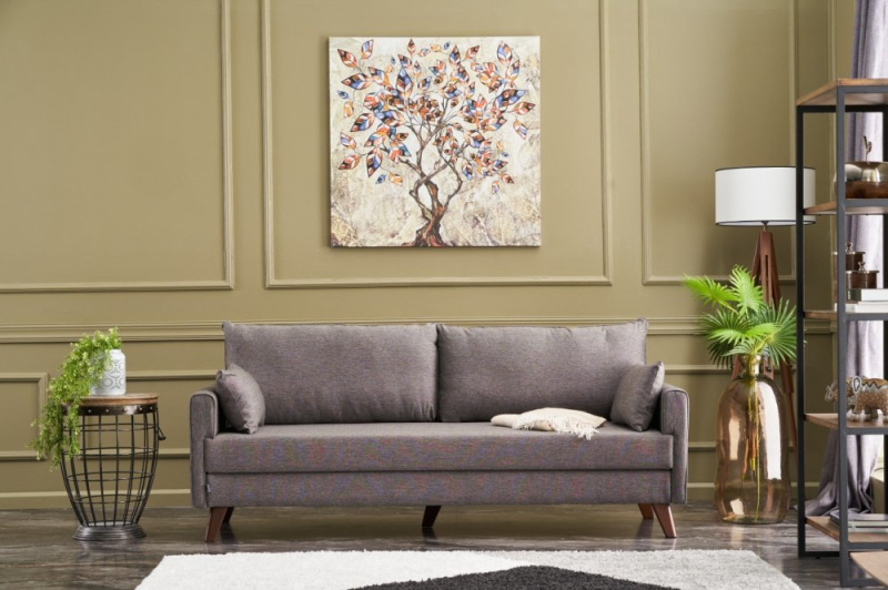 Trojmístná rozkládací pohovka Bella Sofa Bed - Brown