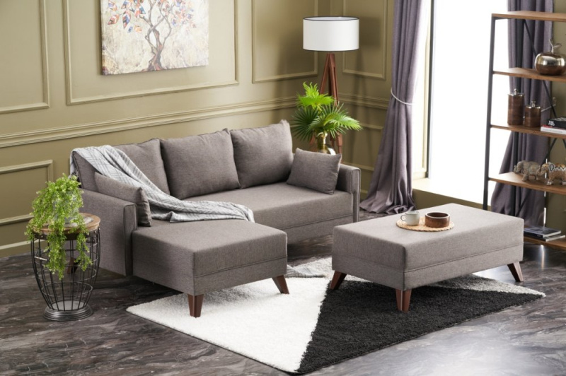 Rohová rozkládací pohovka Bella Mini Corner Sofa Left - Brown
