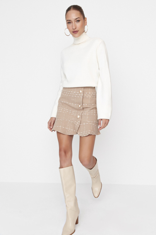 Dámská sukně Trendyol Buttoned