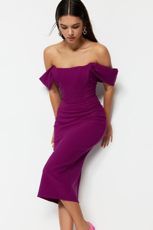 Dámské šaty Trendyol Ecru