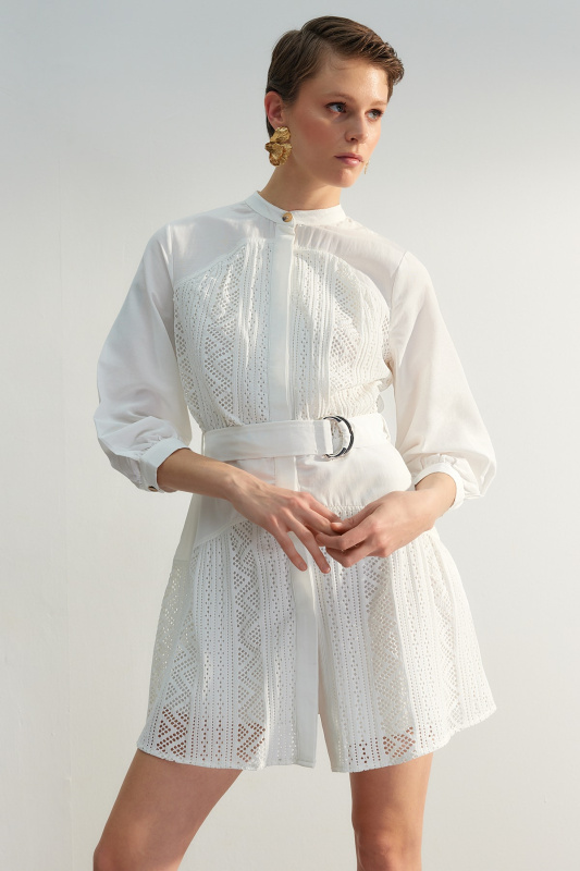 Dámské šaty Trendyol Ecru