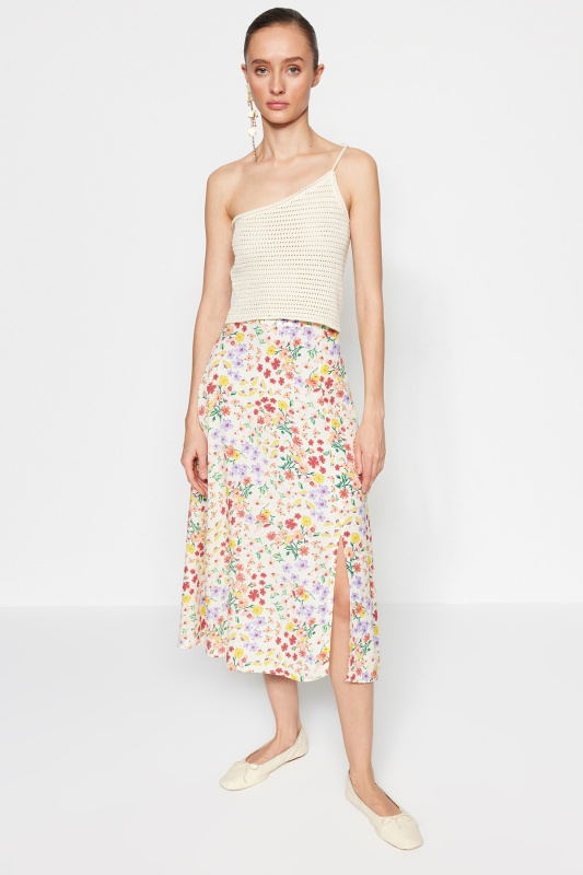 Dámská sukně Trendyol Floral Patterned