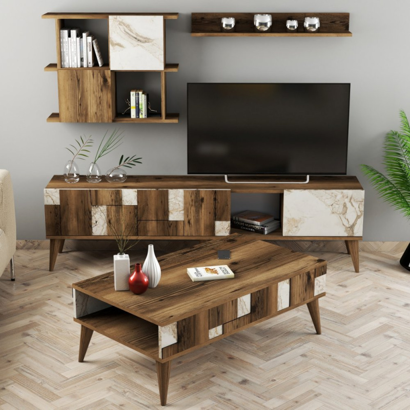 Living Room Furniture Set Madrid - White