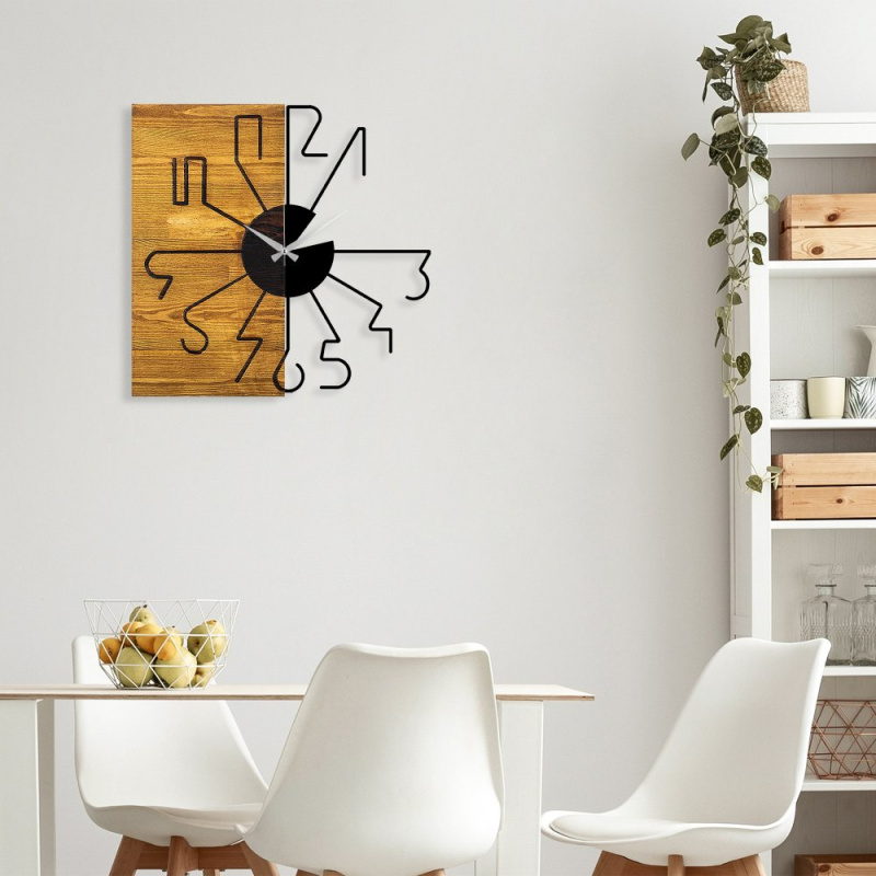 Dekorativní dřevěné nástěnné hodiny Wooden Clock 29