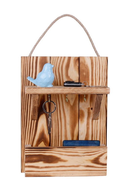 Dřevěný držák na klíče 214-N