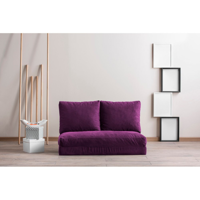 Dvoumístná rozkládací pohovka Taida - Purple